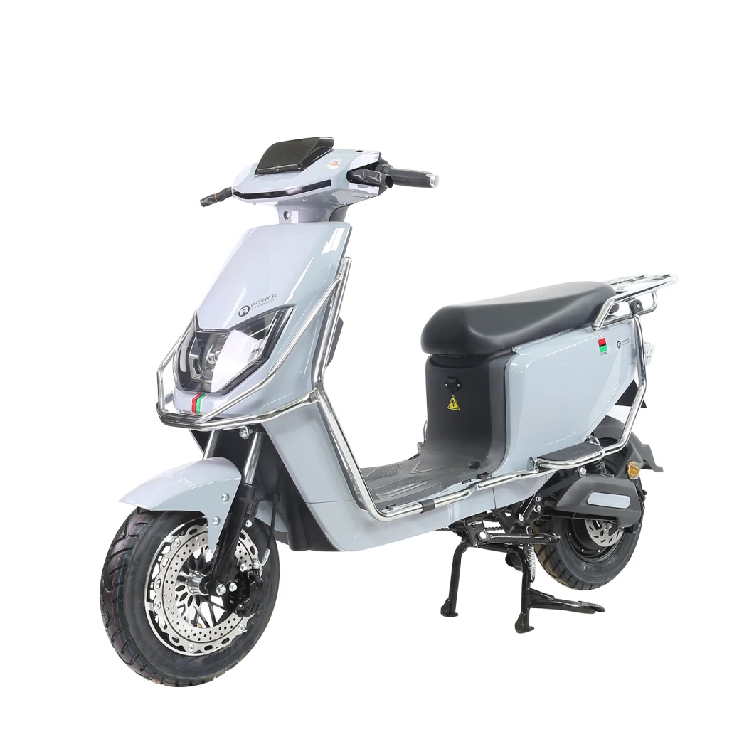 1500W Max Speed 50km/H and Max Range 90km Vespa Two Sets of 70V35ah Low-Carbon Electric Motorcycle Control System LED Light Electric Bike Metallic Girl